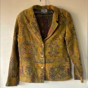 Vintage Graffiti Wear Patterned Jacket